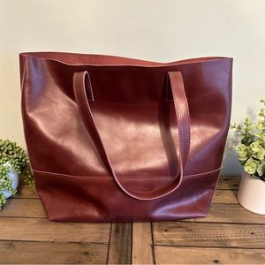 Able Mamuye Classic Tote - Dark Cherry